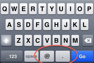 Email input iphone