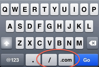 URL input veld iPhone